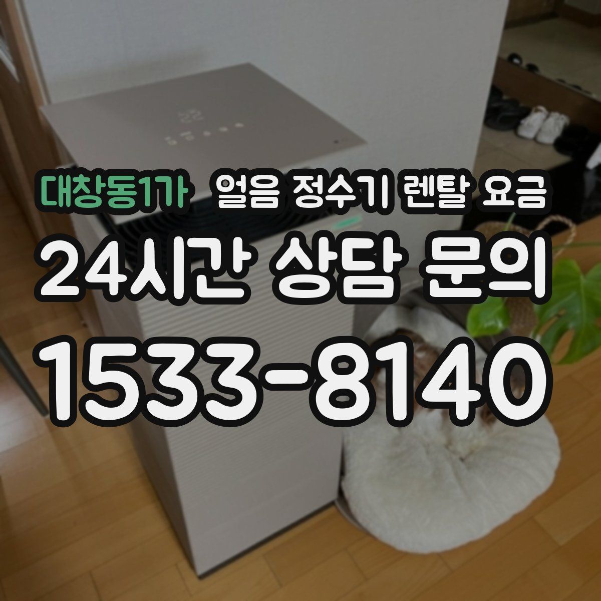 대창동1가 얼음 정수기 렌탈 요금