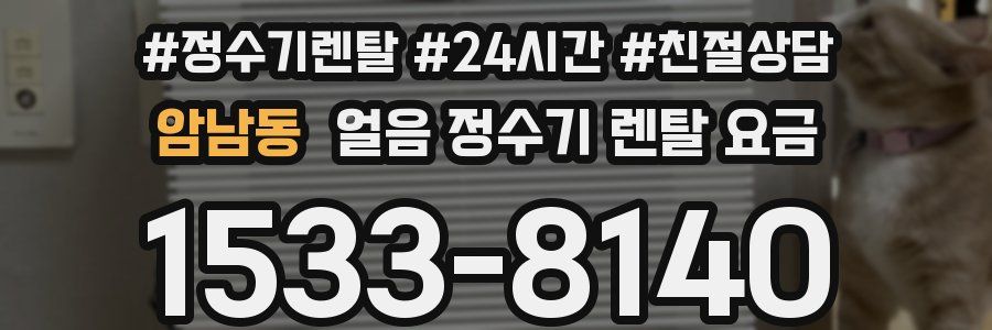 암남동 얼음 정수기 렌탈 요금