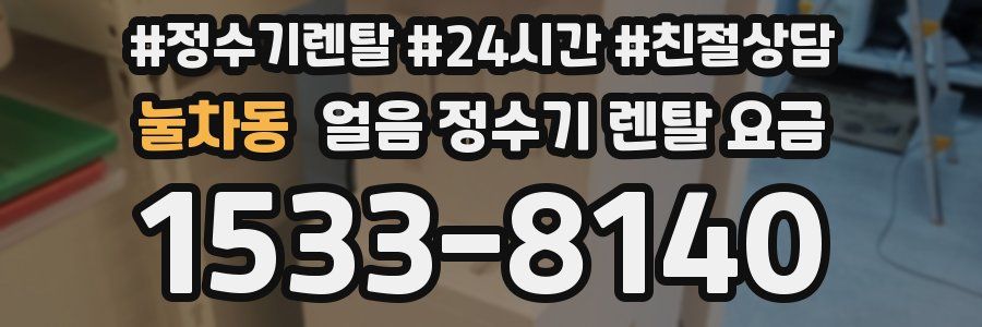 눌차동 얼음 정수기 렌탈 요금