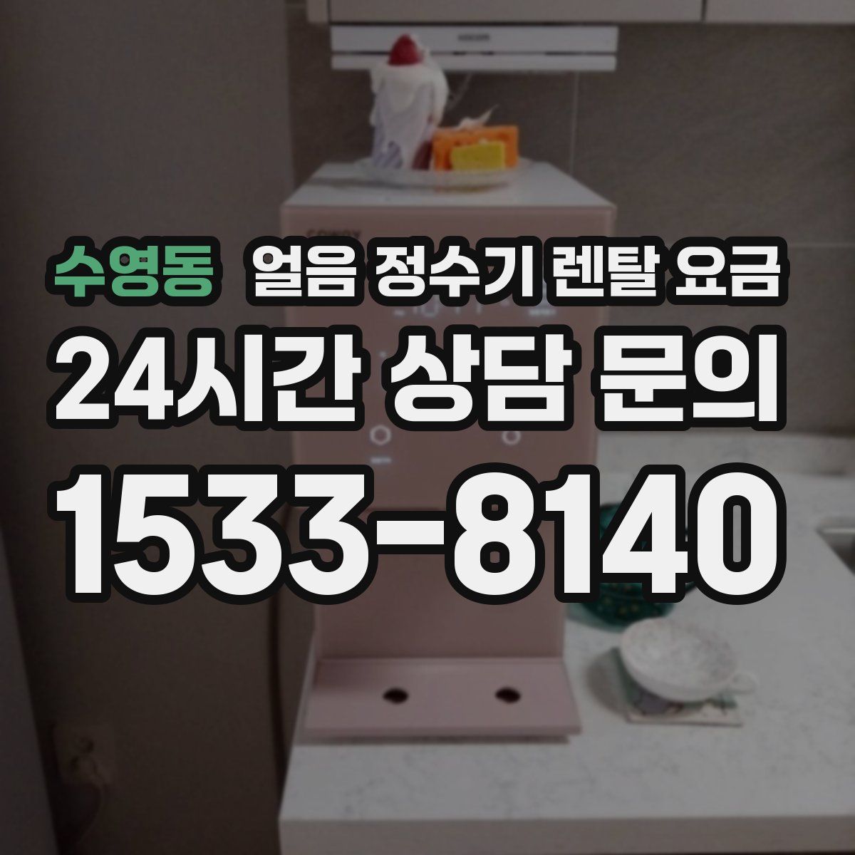 수영동 얼음 정수기 렌탈 요금
