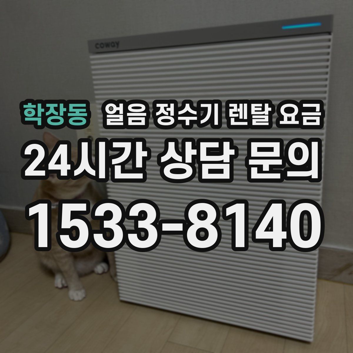 학장동 얼음 정수기 렌탈 요금