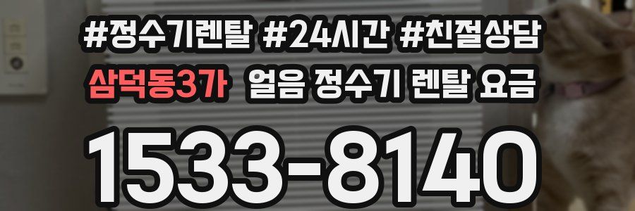 삼덕동3가 얼음 정수기 렌탈 요금