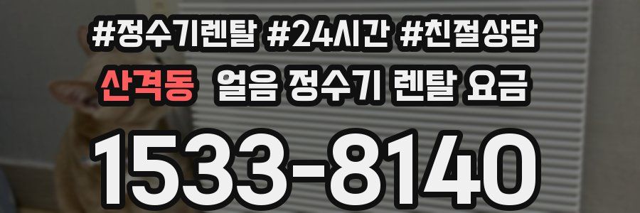 산격동 얼음 정수기 렌탈 요금