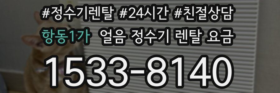 항동1가 얼음 정수기 렌탈 요금
