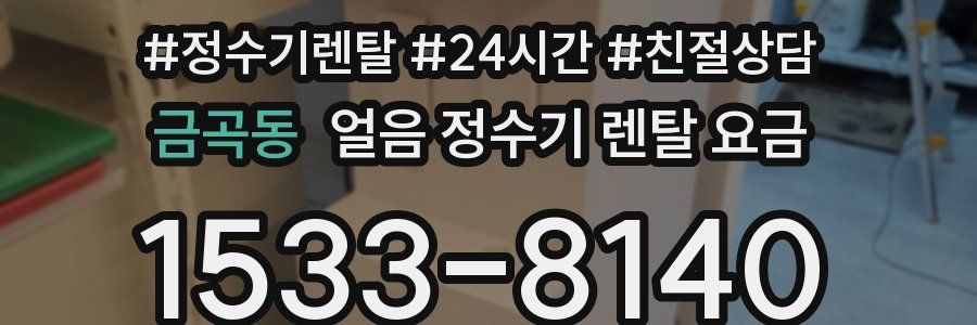 금곡동 얼음 정수기 렌탈 요금