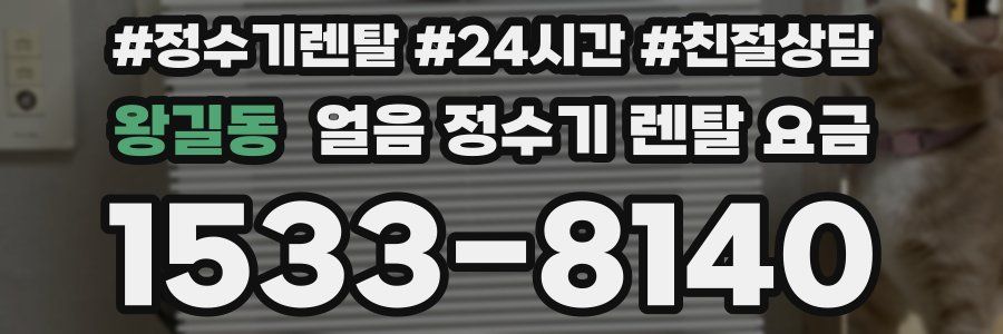 왕길동 얼음 정수기 렌탈 요금