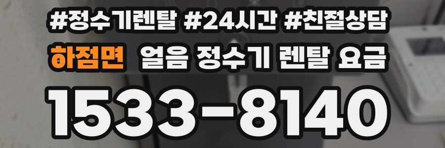 하점면 얼음 정수기 렌탈 요금
