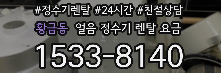 황금동 얼음 정수기 렌탈 요금