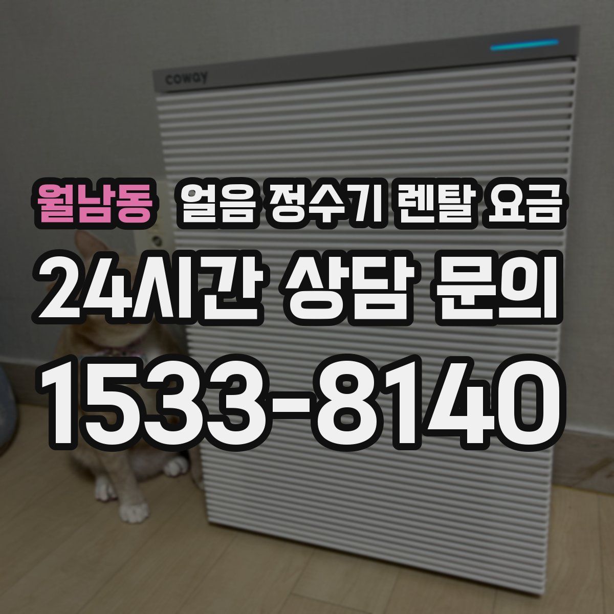 월남동 얼음 정수기 렌탈 요금