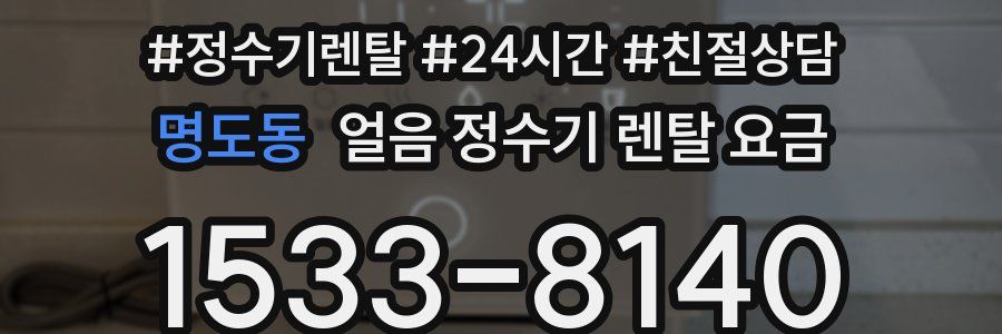 명도동 얼음 정수기 렌탈 요금