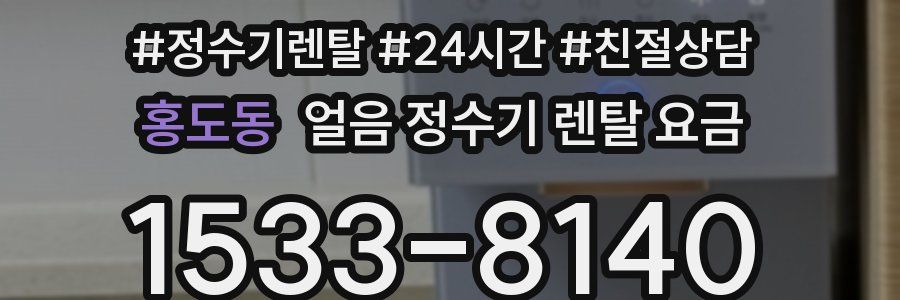 홍도동 얼음 정수기 렌탈 요금