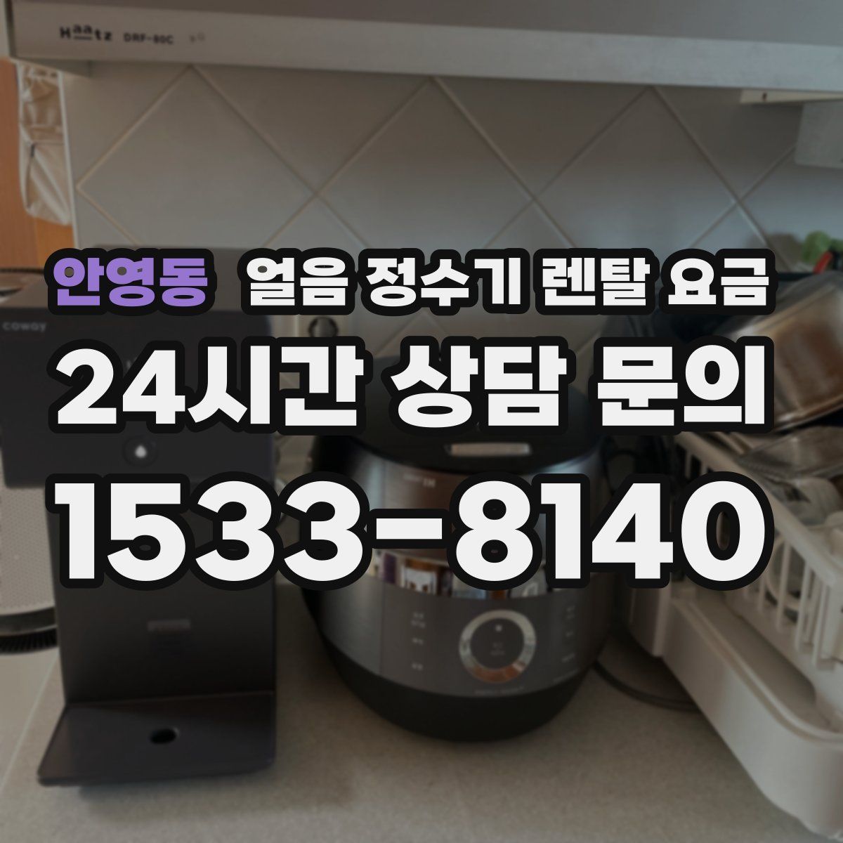 안영동 얼음 정수기 렌탈 요금