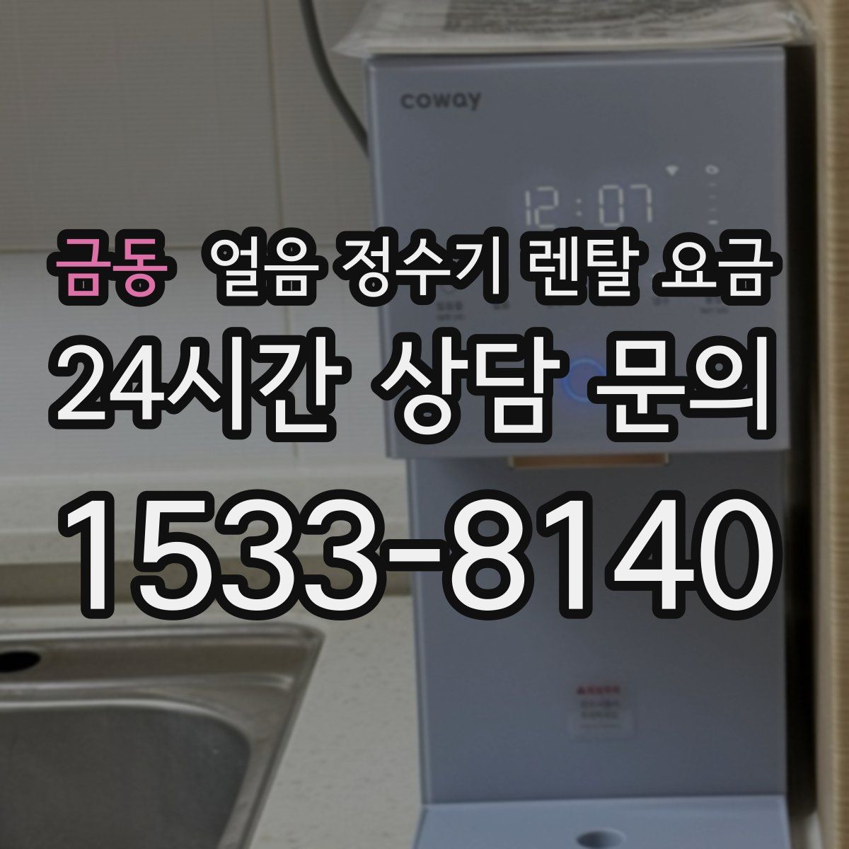 금동 얼음 정수기 렌탈 요금