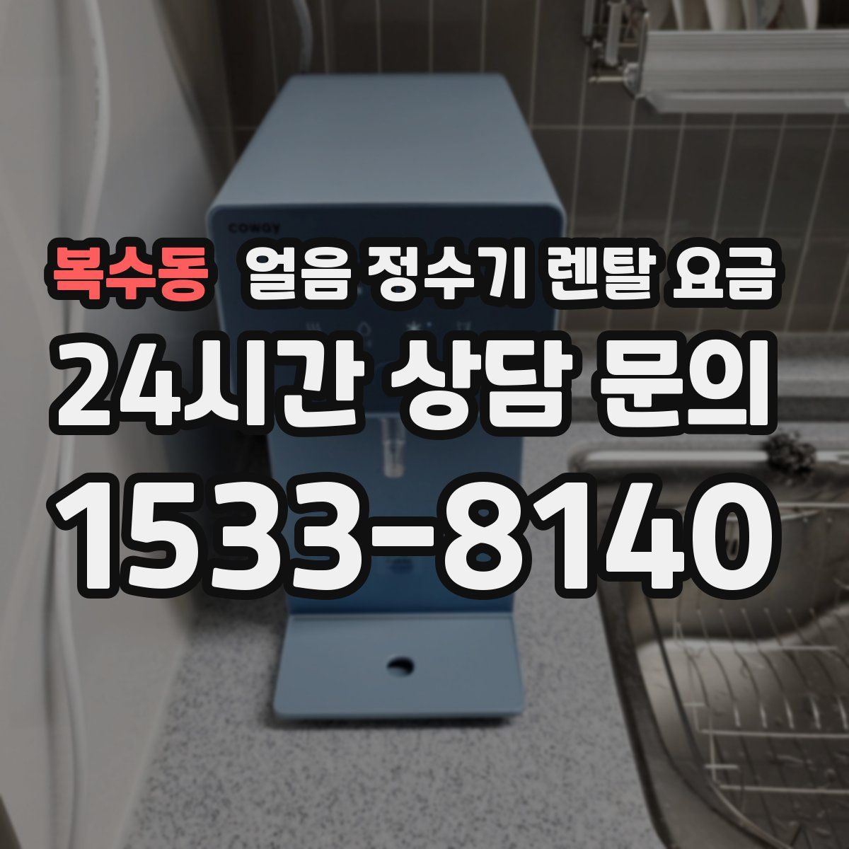 복수동 얼음 정수기 렌탈 요금