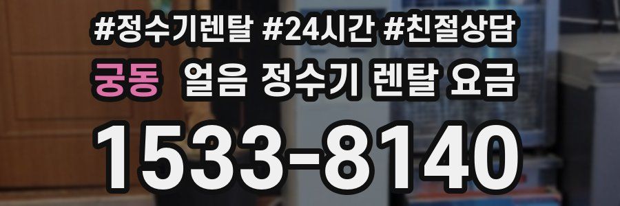 궁동 얼음 정수기 렌탈 요금