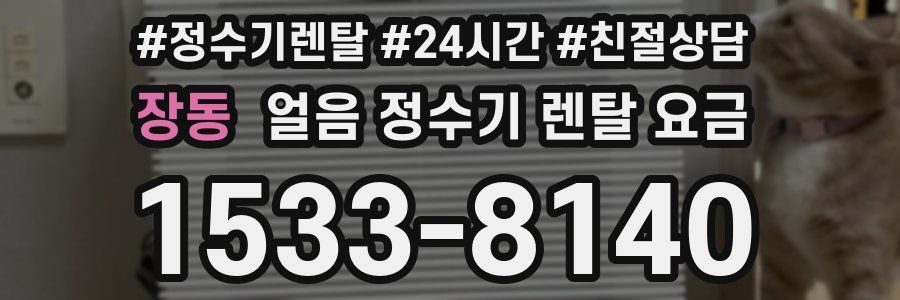 장동 얼음 정수기 렌탈 요금