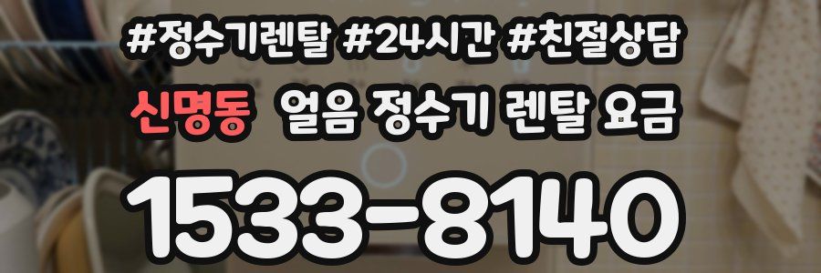 신명동 얼음 정수기 렌탈 요금