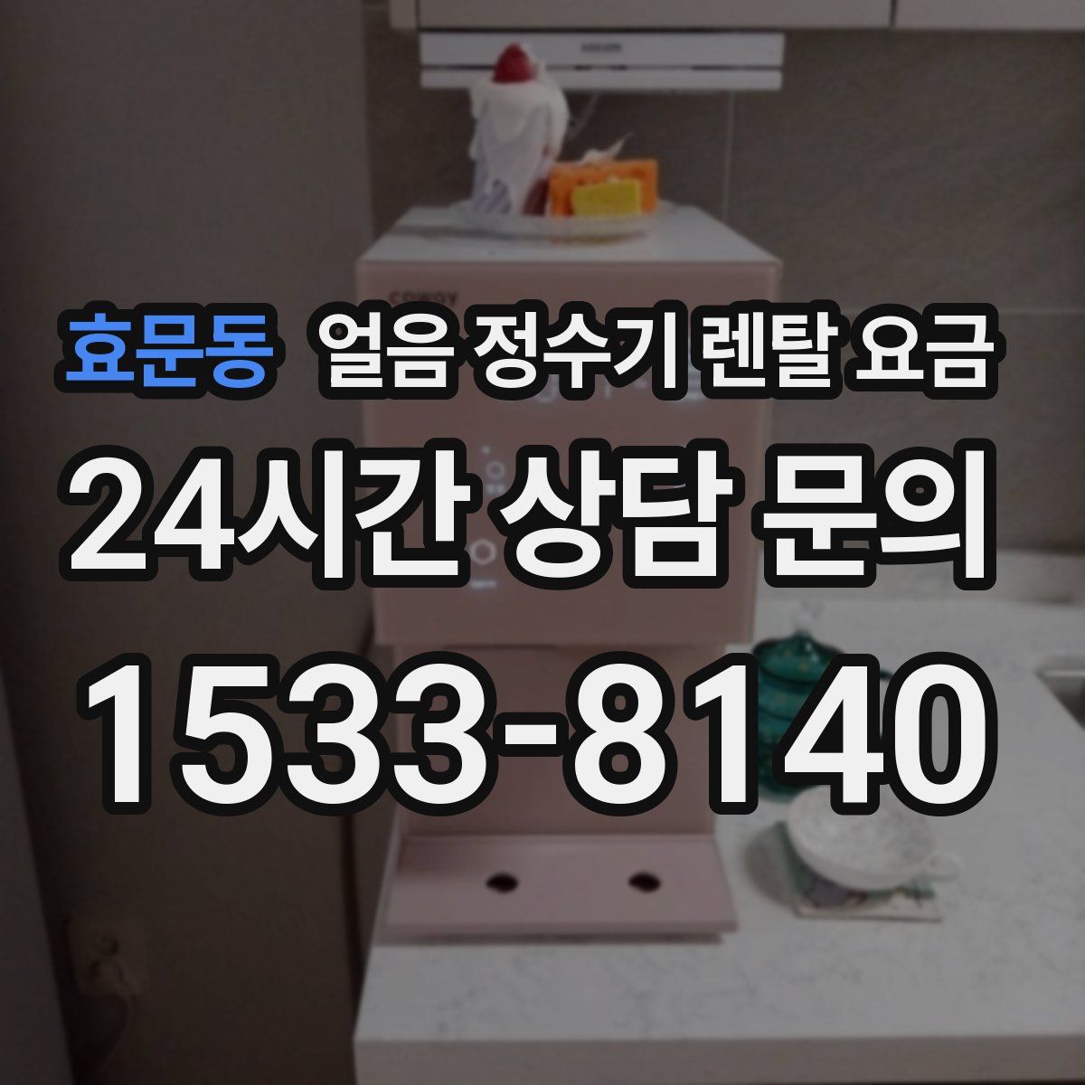 효문동 얼음 정수기 렌탈 요금