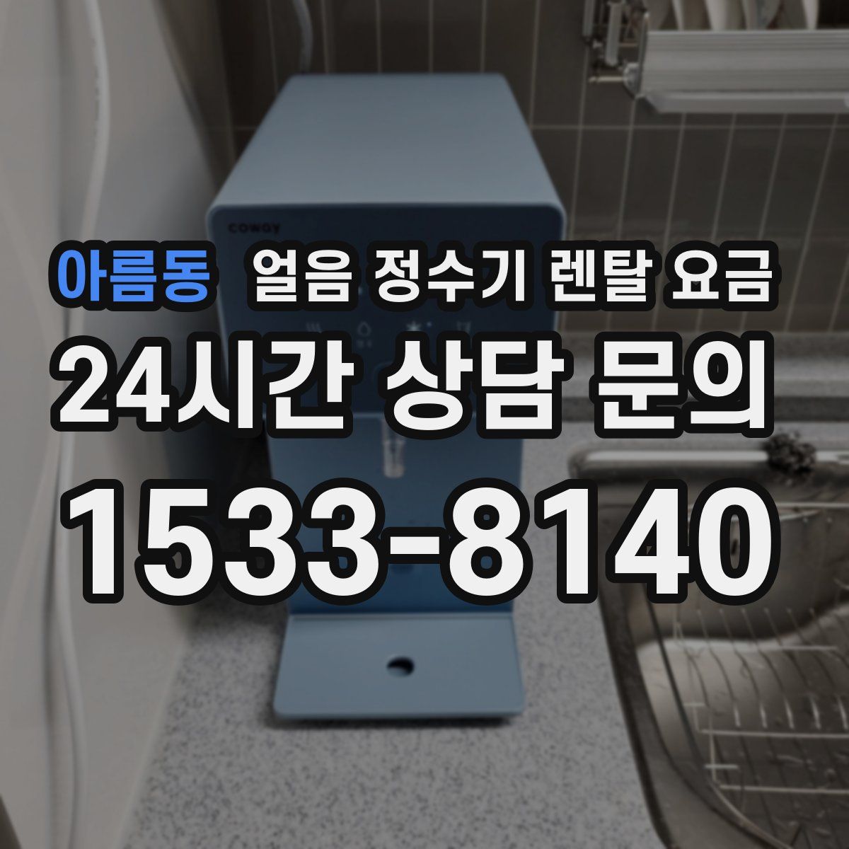 아름동 얼음 정수기 렌탈 요금
