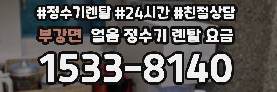 부강면 얼음 정수기 렌탈 요금