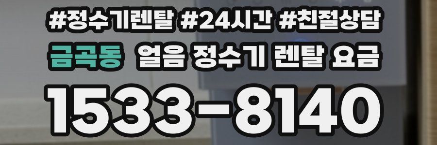 금곡동 얼음 정수기 렌탈 요금