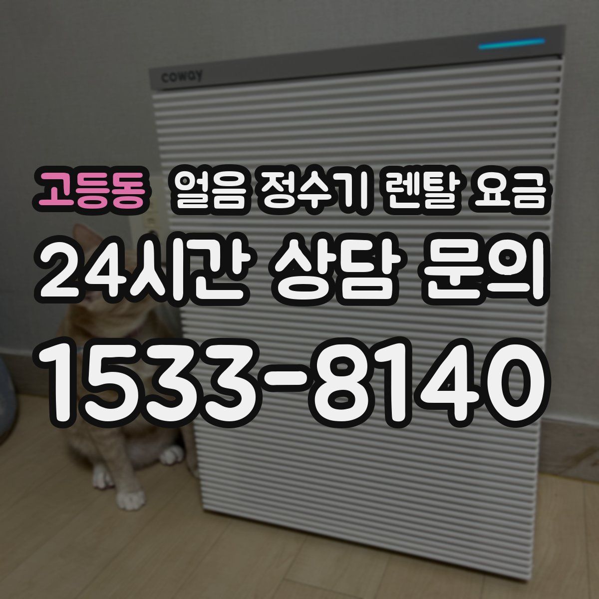 고등동 얼음 정수기 렌탈 요금