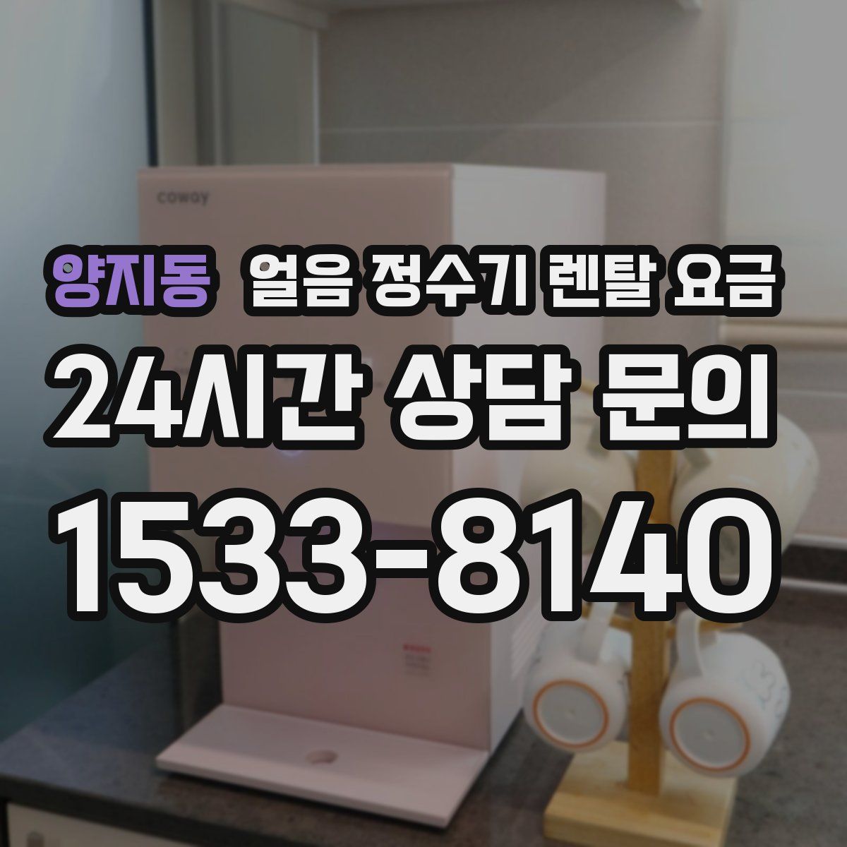 양지동 얼음 정수기 렌탈 요금