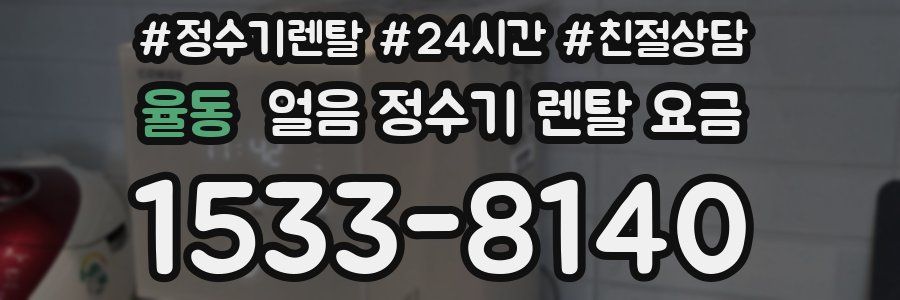 율동 얼음 정수기 렌탈 요금