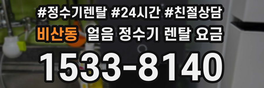 비산동 얼음 정수기 렌탈 요금