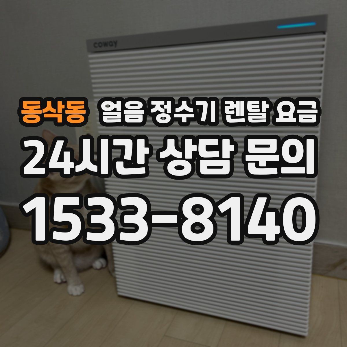 동삭동 얼음 정수기 렌탈 요금 저수조형 선택이 필요한 경우