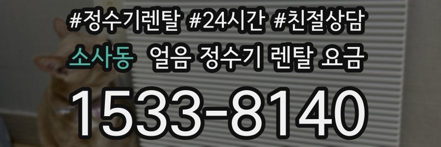 소사동 얼음 정수기 렌탈 요금
