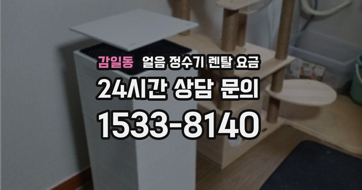 감일동 얼음 정수기 렌탈 요금