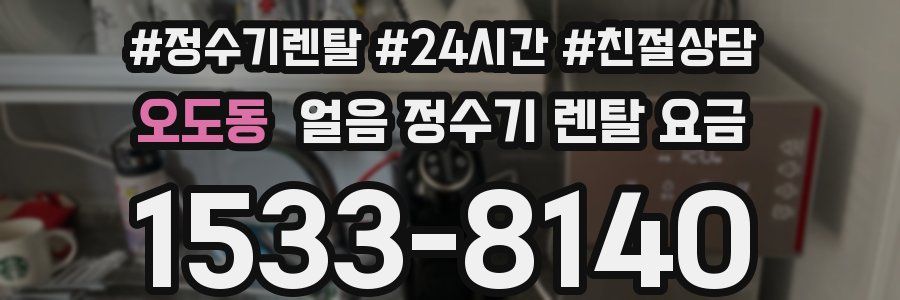 오도동 얼음 정수기 렌탈 요금