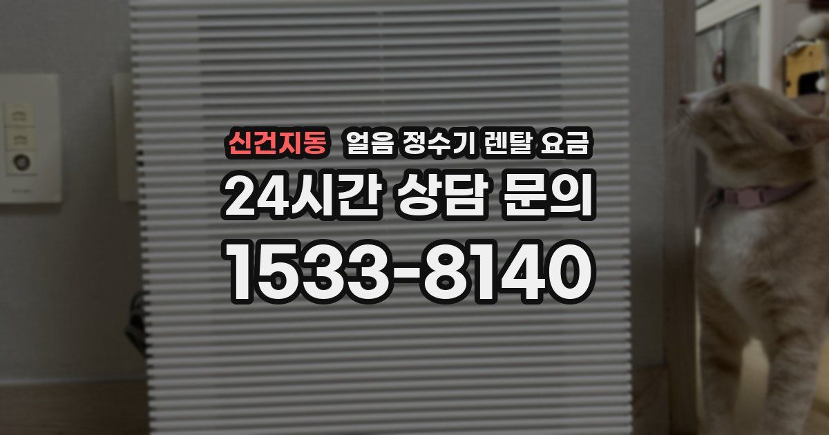 신건지동 얼음 정수기 렌탈 요금