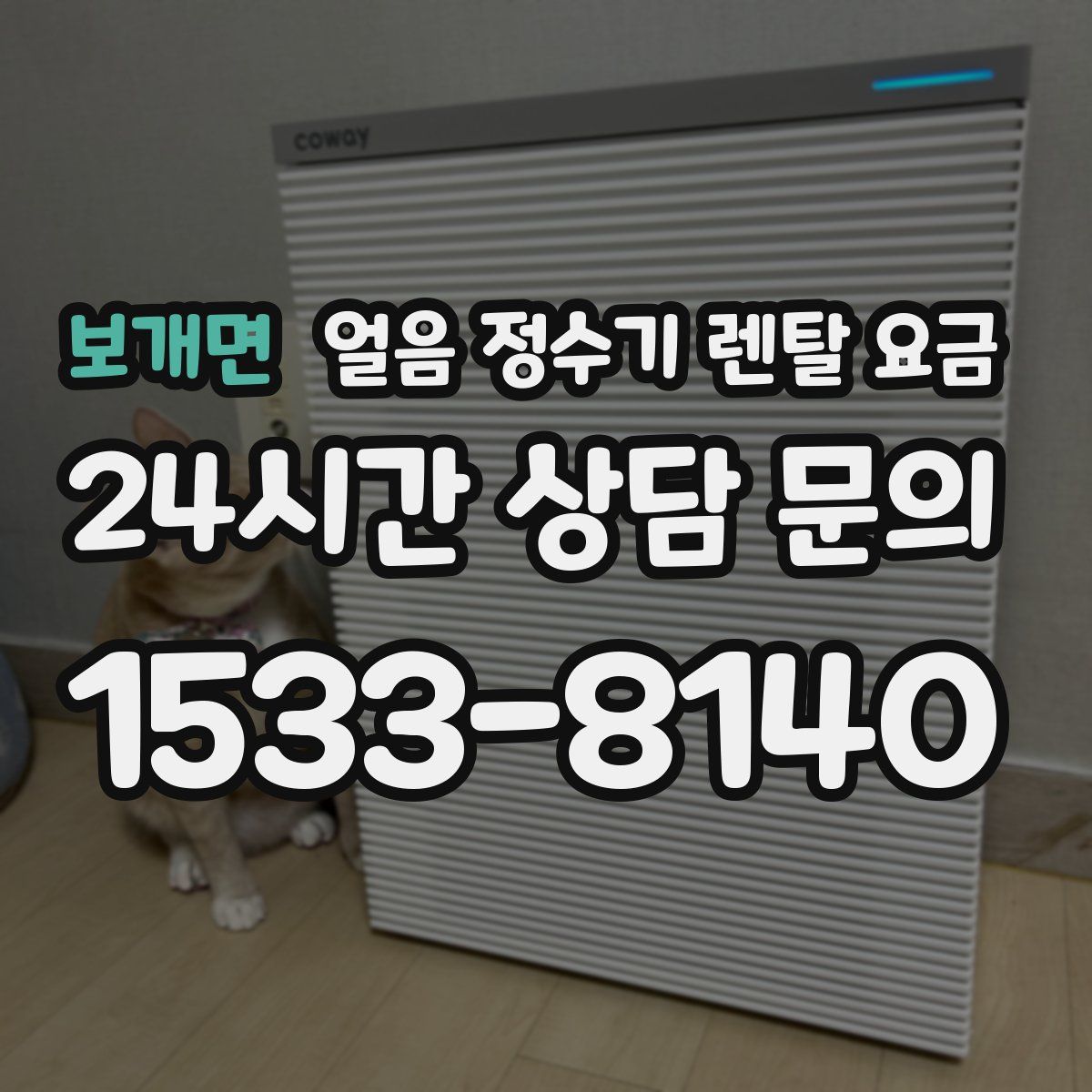 보개면 얼음 정수기 렌탈 요금