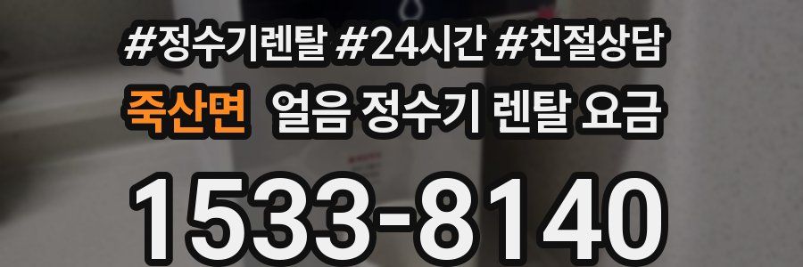 죽산면 얼음 정수기 렌탈 요금