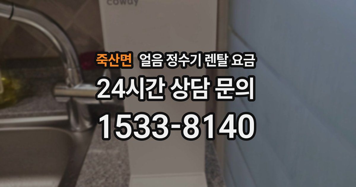 죽산면 얼음 정수기 렌탈 요금