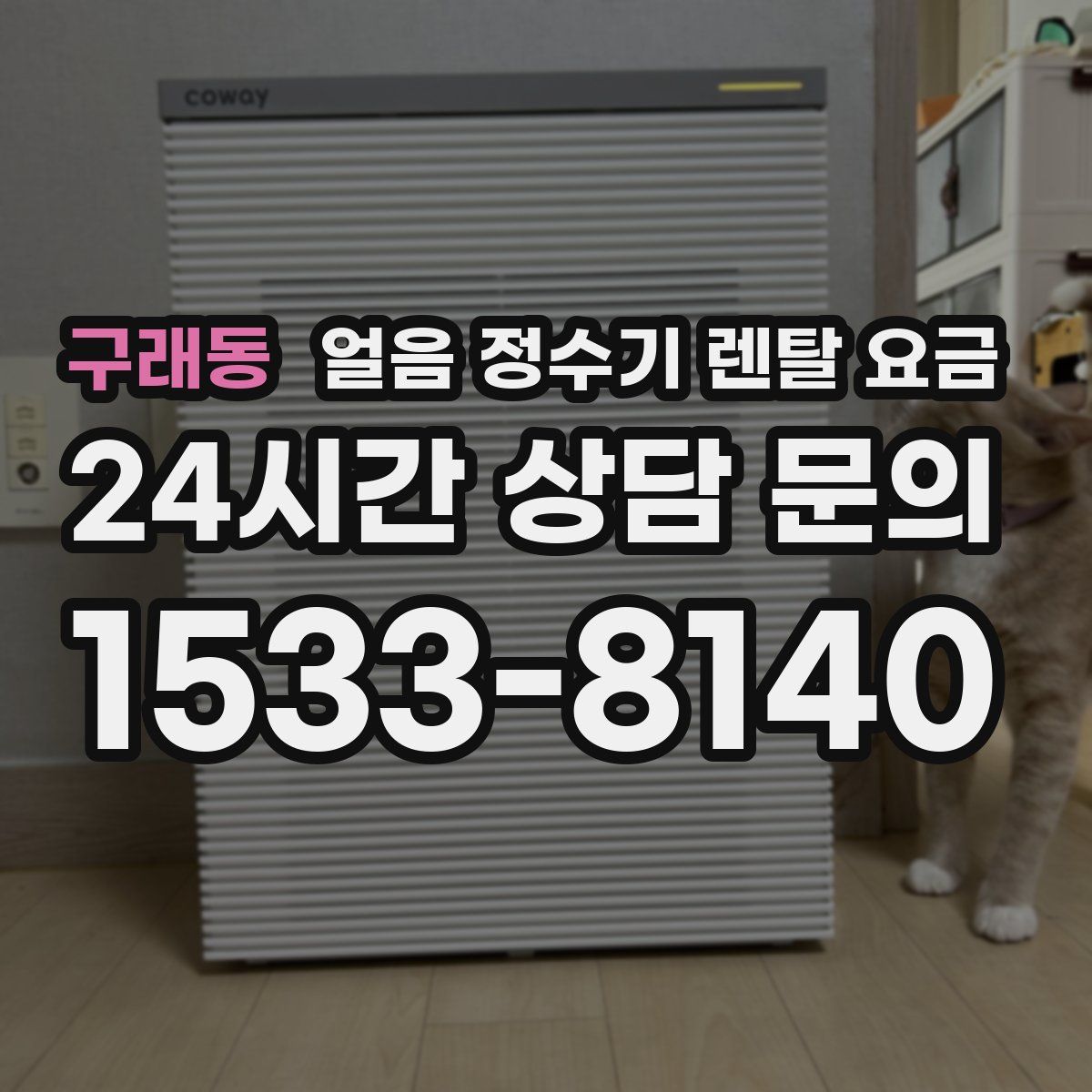 구래동 얼음 정수기 렌탈 요금