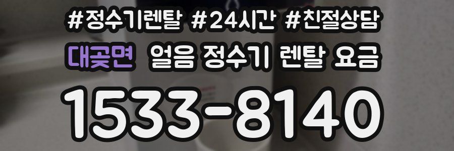 대곶면 얼음 정수기 렌탈 요금