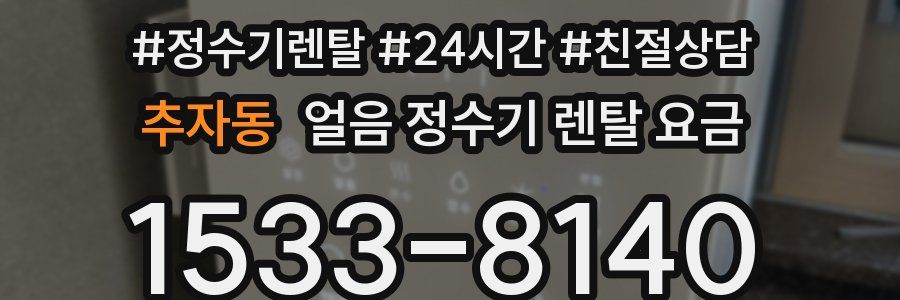 추자동 얼음 정수기 렌탈 요금
