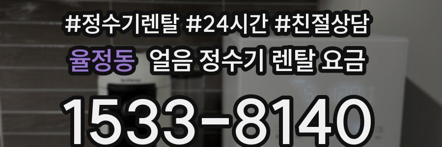 율정동 얼음 정수기 렌탈 요금