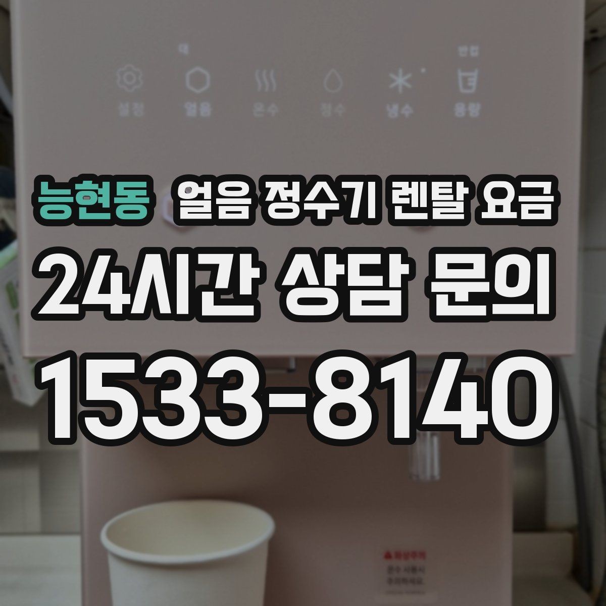 능현동 얼음 정수기 렌탈 요금 다양한 제품 중 고르는 방법