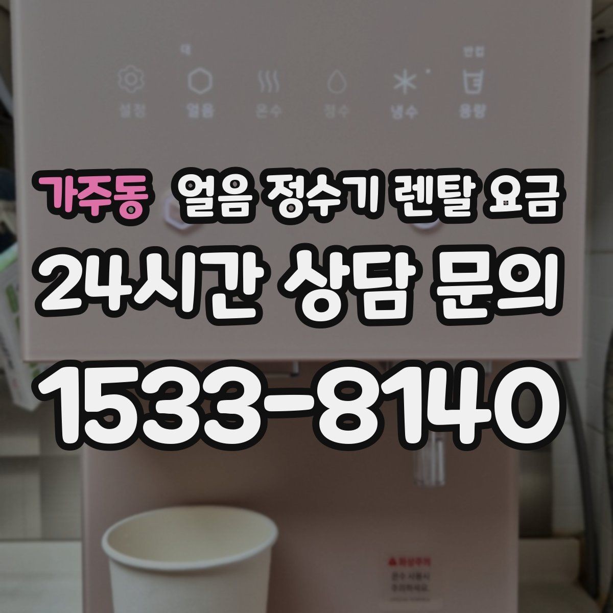 가주동 얼음 정수기 렌탈 요금 고급 기능이 꼭 필요한 경우