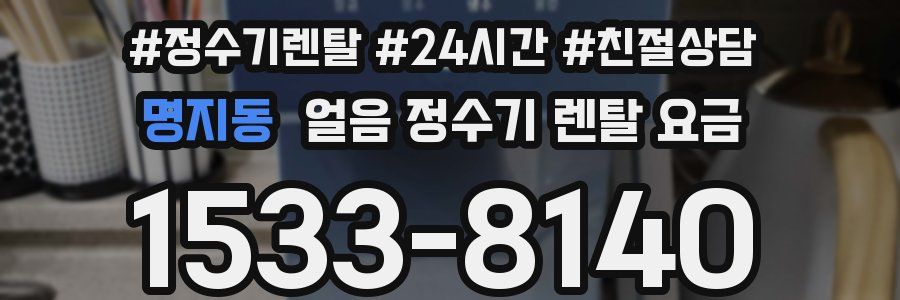 명지동 얼음 정수기 렌탈 요금