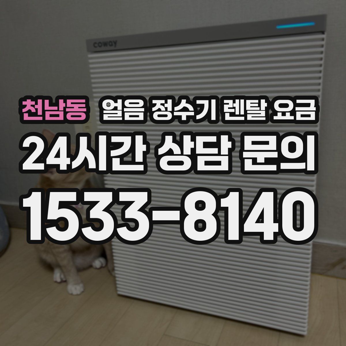 천남동 얼음 정수기 렌탈 요금