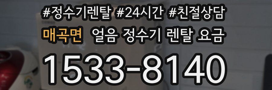 매곡면 얼음 정수기 렌탈 요금