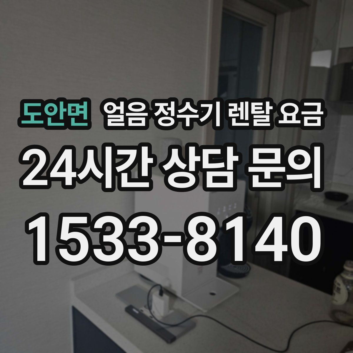 도안면 얼음 정수기 렌탈 요금