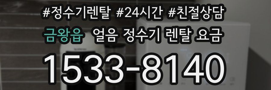 금왕읍 얼음 정수기 렌탈 요금
