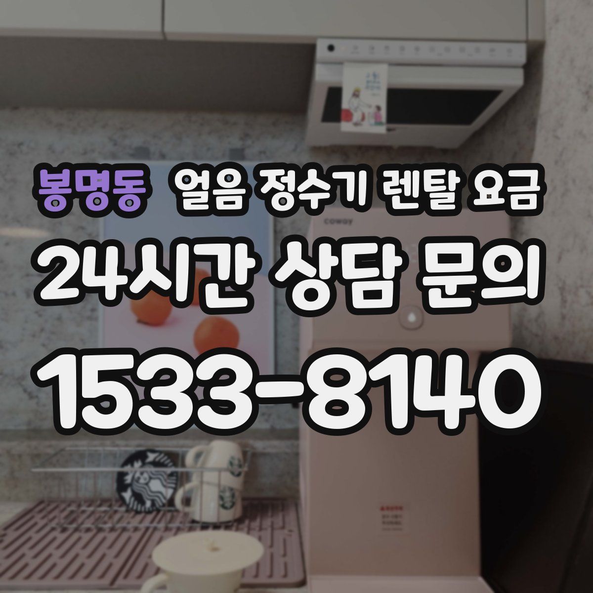 봉명동 얼음 정수기 렌탈 요금