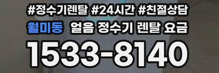 월미동 얼음 정수기 렌탈 요금